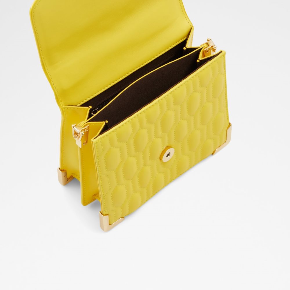 Yellow Aldo Easwen Top Handle Handbag | 62ELFGPBR