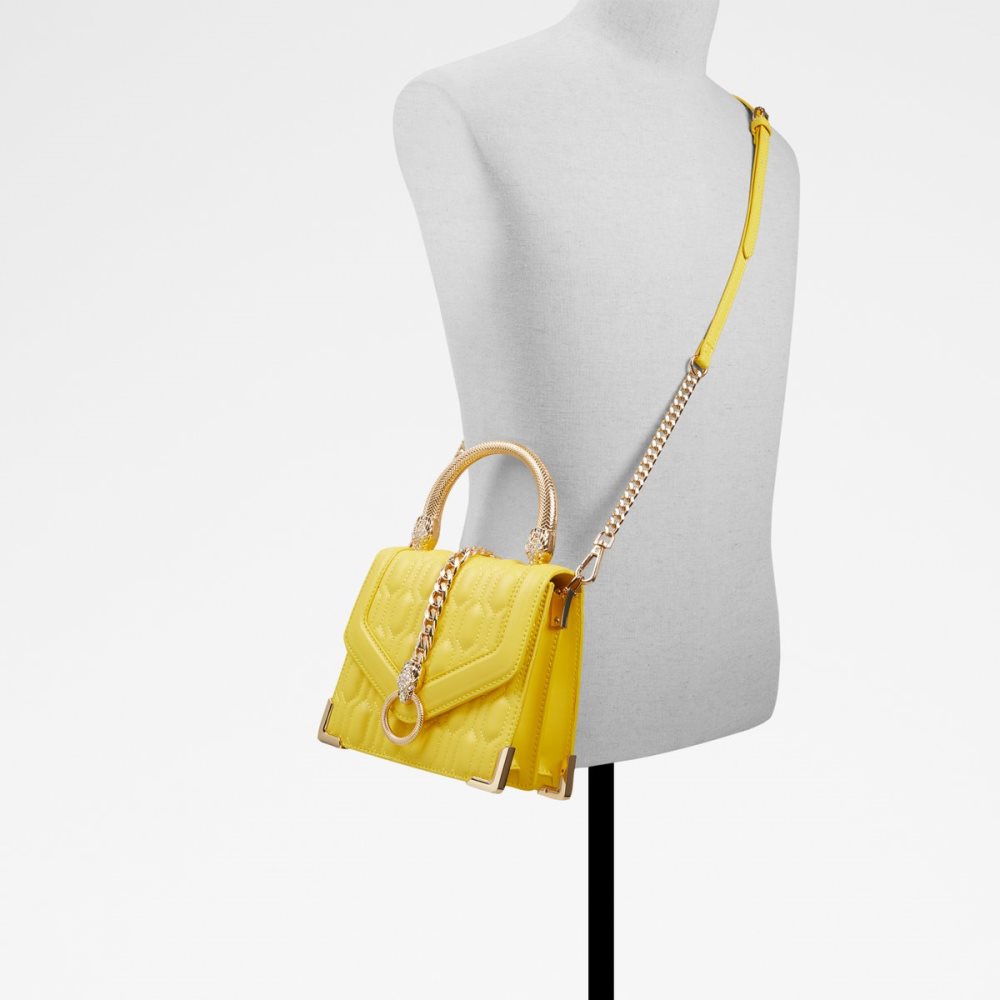 Yellow Aldo Easwen Top Handle Handbag | 62ELFGPBR