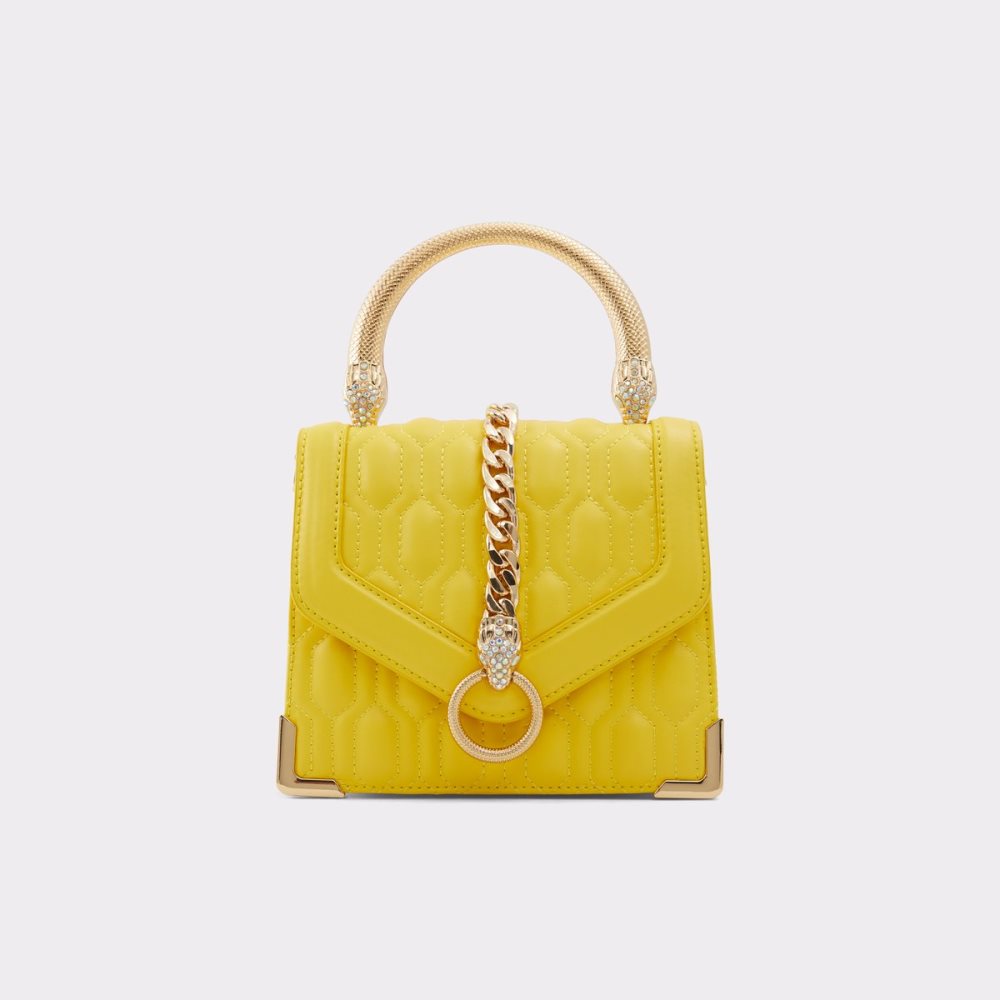 Yellow Aldo Easwen Top Handle Handbag | 62ELFGPBR